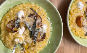 Ultimate Butternut Squash Risotto With Crispy Sage And Goats Cheese