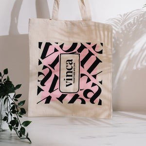 Vinca Canned Wine Branded Tote Bag