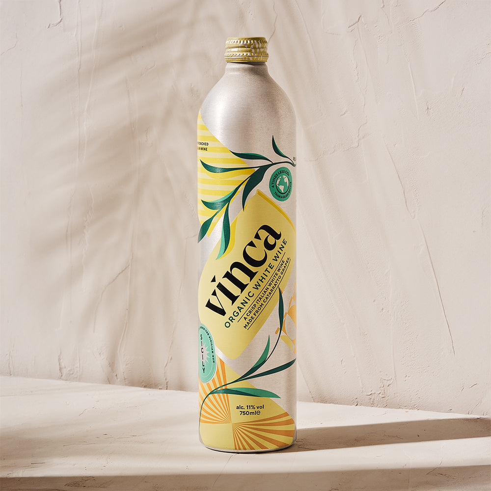 Two Organic White Wine Bottles